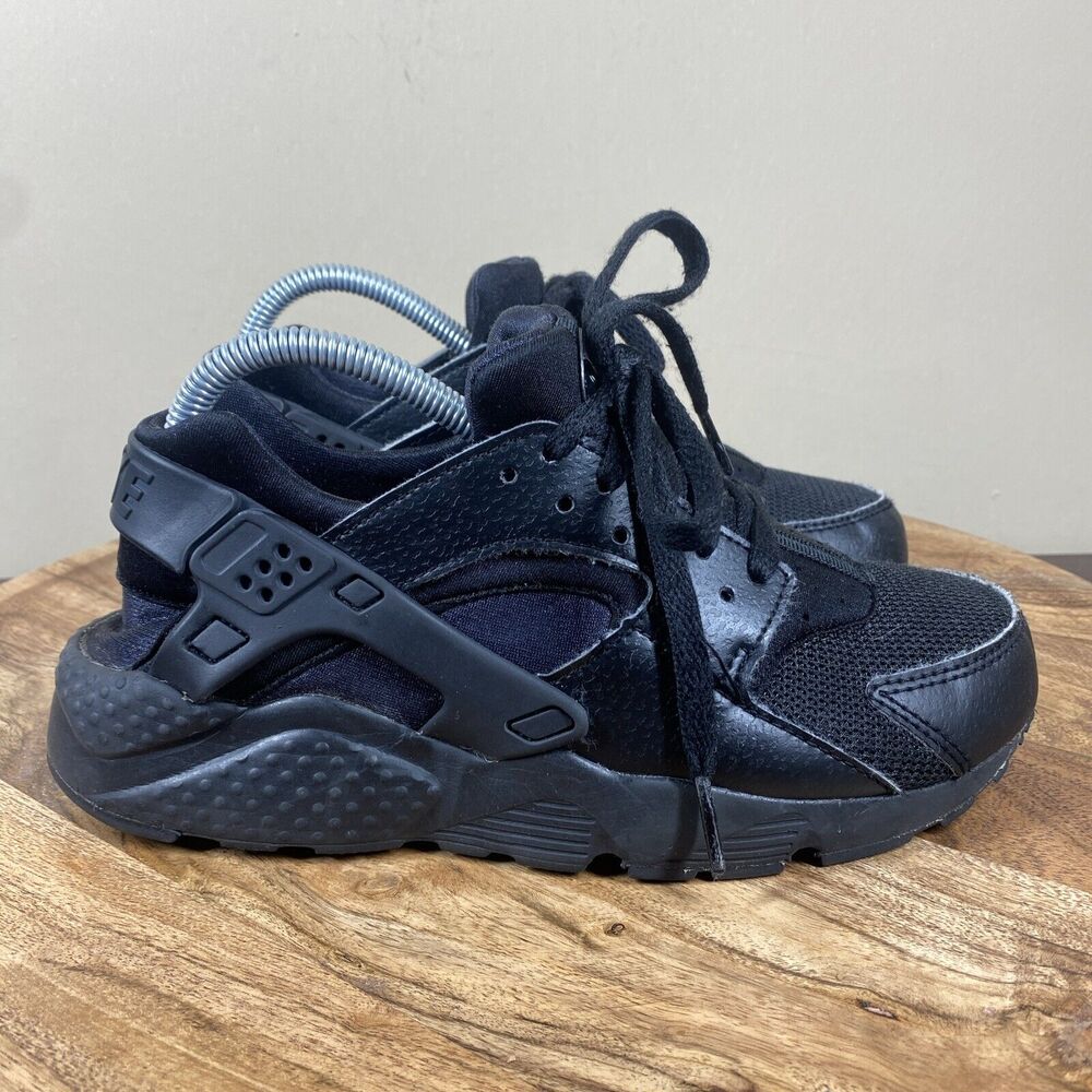 🌴Nike‎ Air Huarache Boys Black Size 5Y Shoes